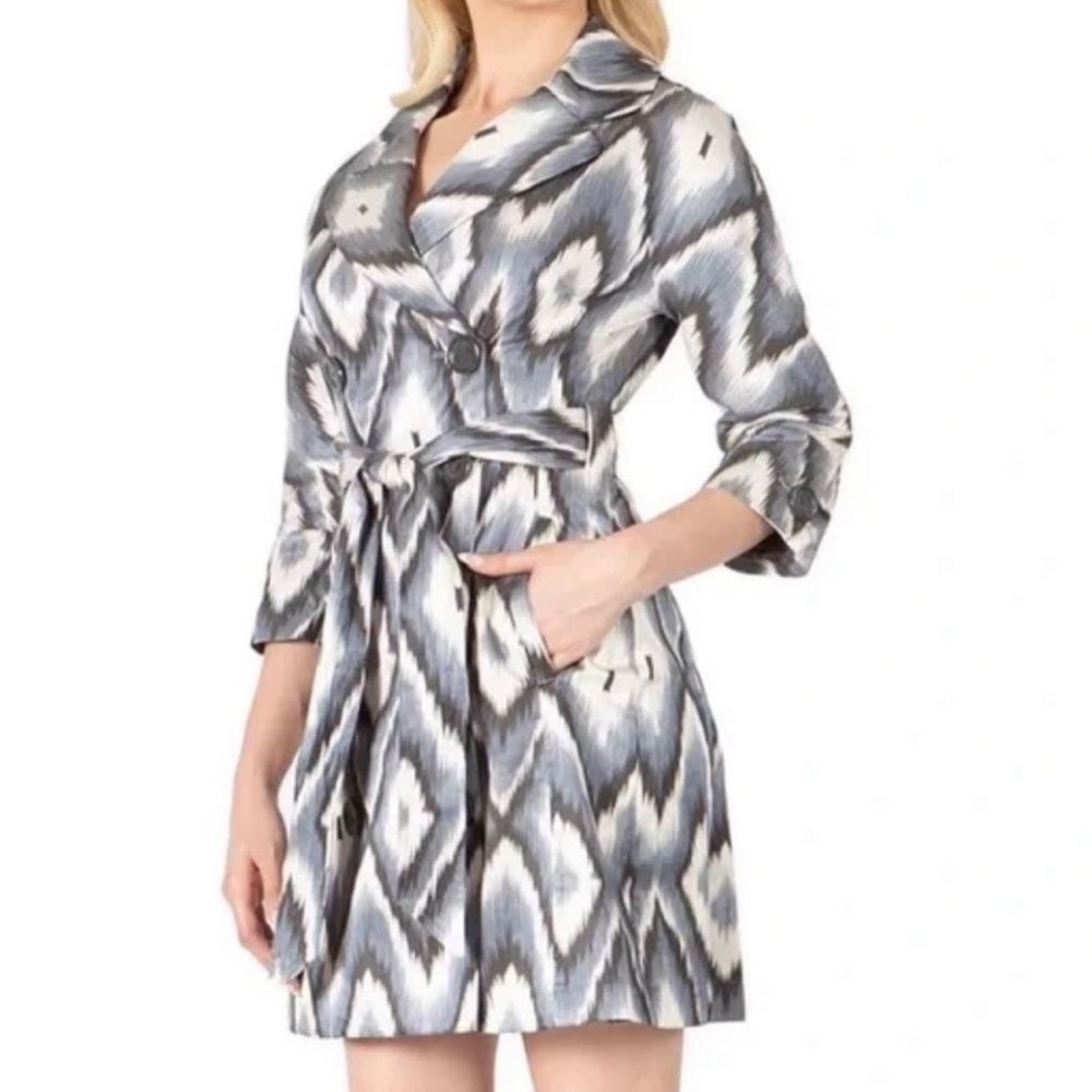 NWT Vertigo Paris Ikat Coat XS $230